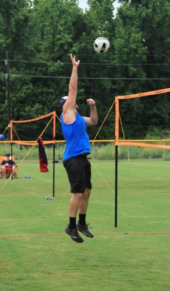 Grass Volleyball Hit