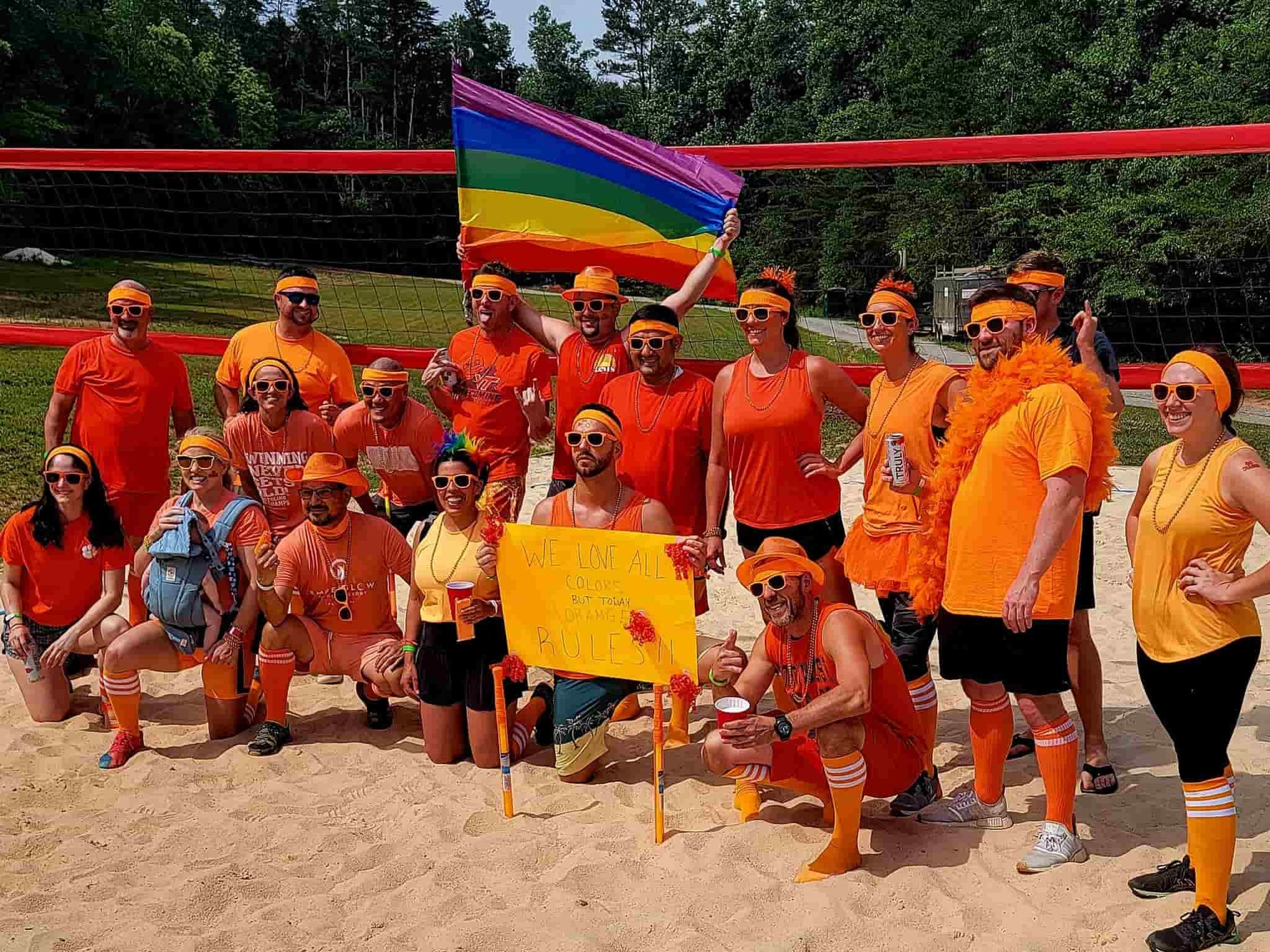 team orange during field day