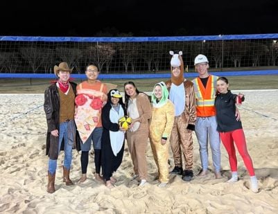 Sand Volleyball - Halloween Fun