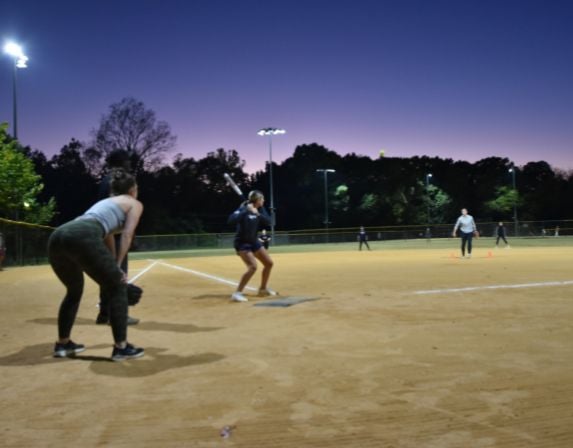 Softball At Bat